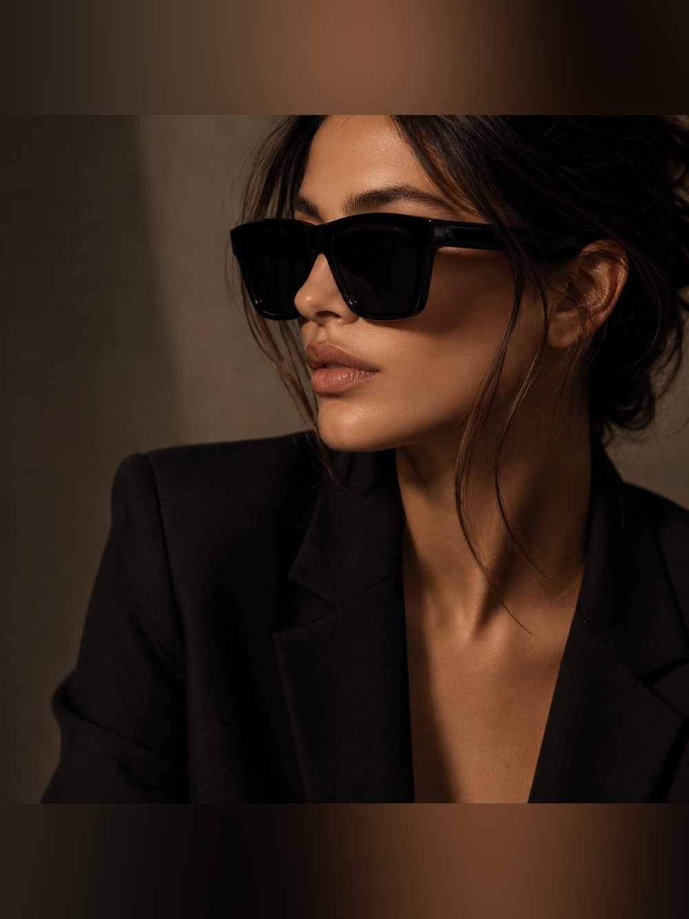 Burberry Black Rectangle Unisex Designer Sunglasses 57 Italy - Picture 4 of 17